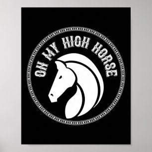 Póster Caballo En Mi Caballo Alto Pony Horseck Ropa De Ca