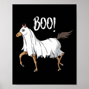 Póster Caballo fantasma disfraz diversión caballo ecuestr