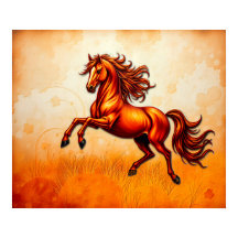 Caballo Fiero Salta, Naranja Dorado, Grunge Artíst