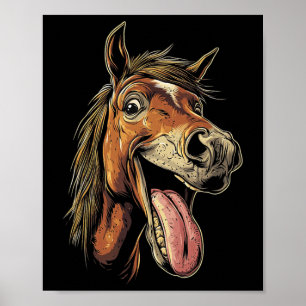 Póster Caballo Guay Con Caballos De Lengua En Caballo En 