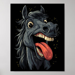 Póster Caballo Guay Con Caballos De Lengua En Caballo En 