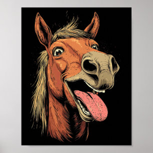 Póster Caballo Guay Con Caballos De Lengua En Caballo En 