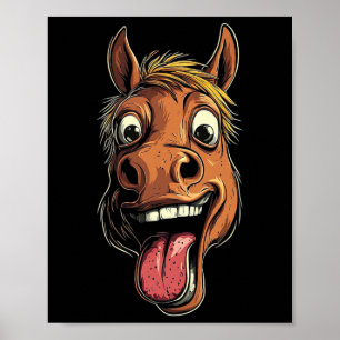 Póster Caballo Guay Con Caballos De Lengua En Caballo En