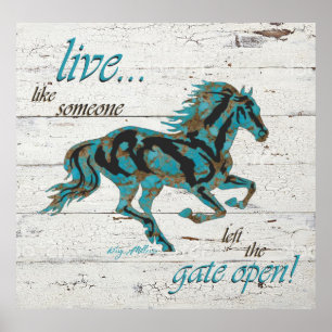 Póster Caballo inspirador