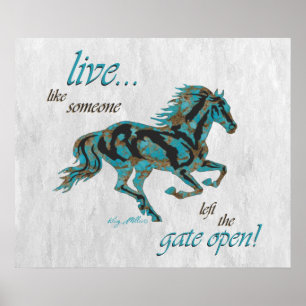Póster Caballo inspirador