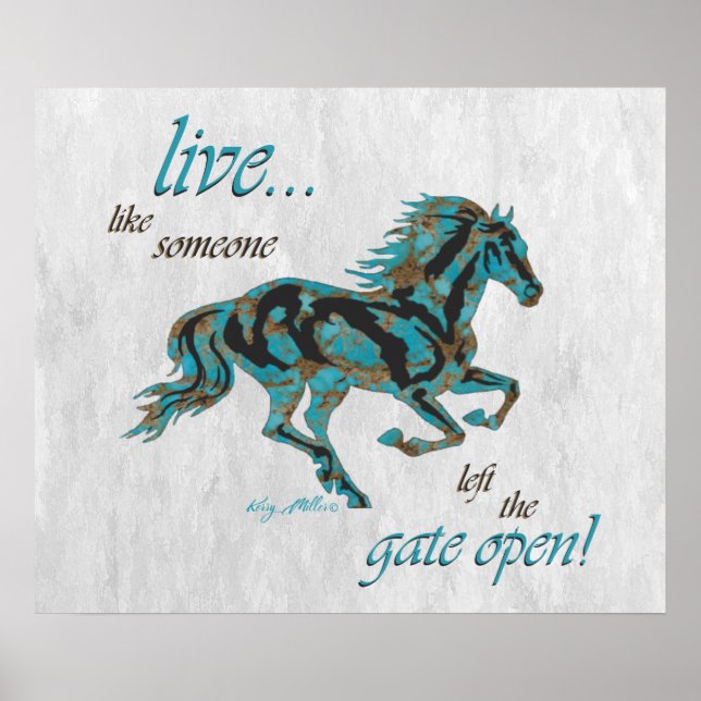 Póster Caballo inspirador (Frente)