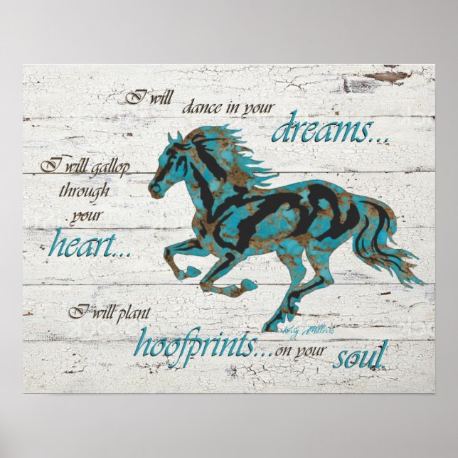 Póster Caballo inspirador (Frente)