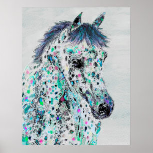 Póster caballo leopardo appaloosa
