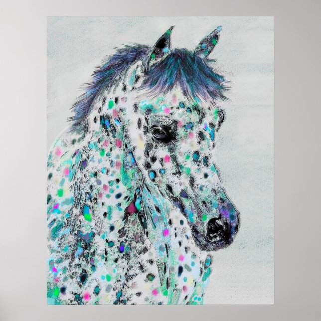 Póster caballo leopardo appaloosa (Frente)