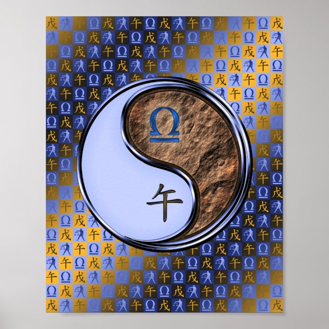 Póster Caballo Libra y Tierra (Frente)