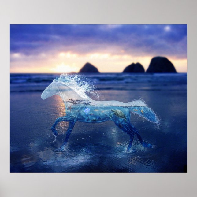 Póster Caballo marino (Frente)