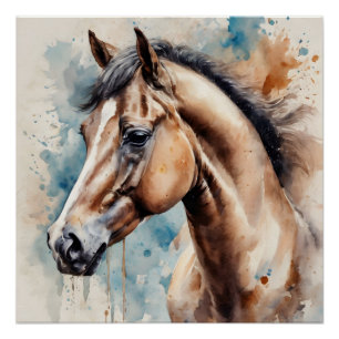 Póster Caballo marrón no 6