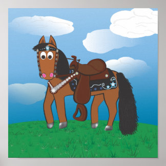 Póster Caballo occidental Personalizado