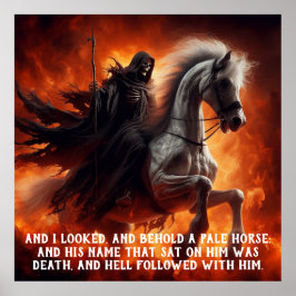 Póster Caballo pálido y jinete