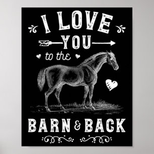 Póster Caballo Que Te Amo A Los Chicas Del Pabellón Y De 