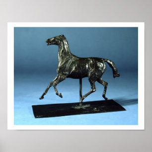 Póster Caballo que trota (bronce)