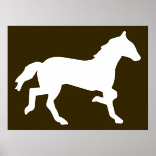 Póster caballo simple