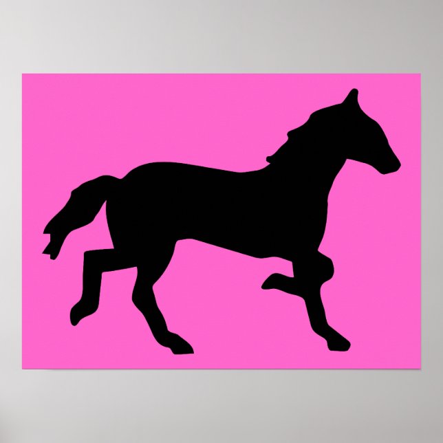 Póster caballo simple (Frente)