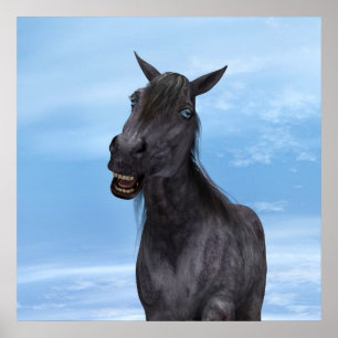 Póster Caballo Sonriente