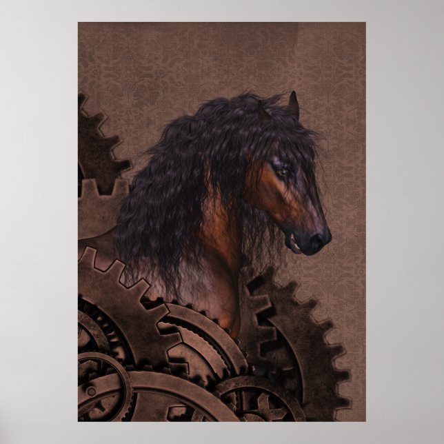 Póster Caballo Steampunk (Frente)