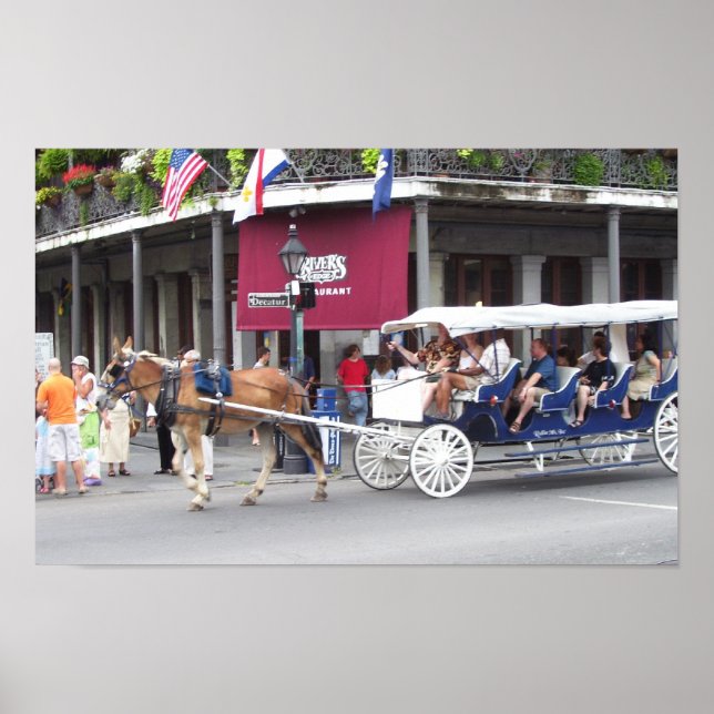 Póster Caballo y transporte (Frente)