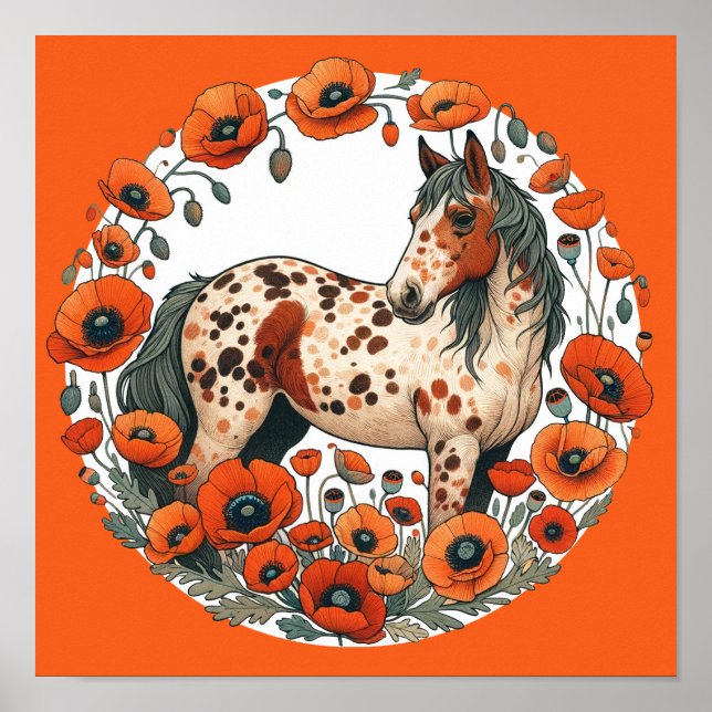 Póster Caballos Appy Appy Appy Appaloosa (Frente)