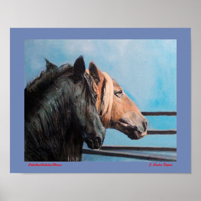 Póster Caballos/Cabalos/Horses (Frente)