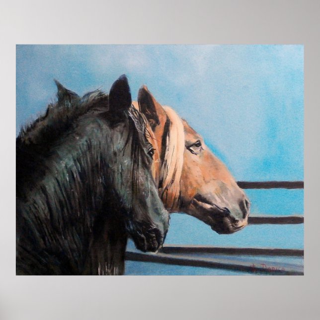 Póster Caballos/Cabalos/Horses (Frente)