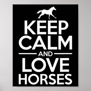 Póster Caballos de Amor Caballo de Caballo Montando Ecues