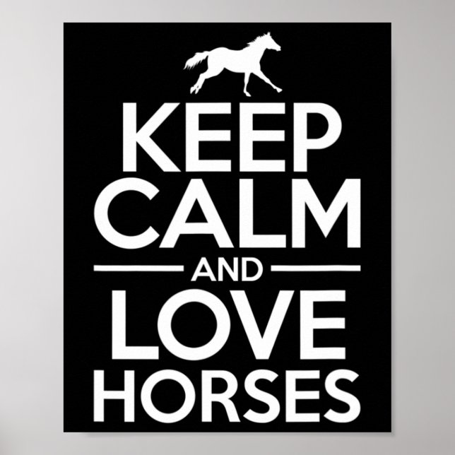 Póster Caballos de Amor Caballo de Caballo Montando Ecues (Frente)