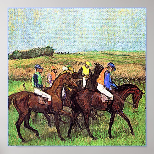 Póster Caballos de Degas (Frente)