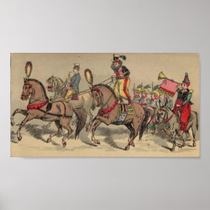 Póster Caballos de época en un circo 2