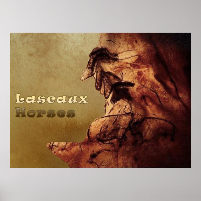 Póster Caballos de Lascaux (Frente)