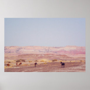 Póster Caballos del desierto americano P8670