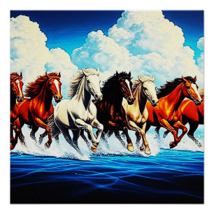 PÓSTER CABALLOS EN CIELO