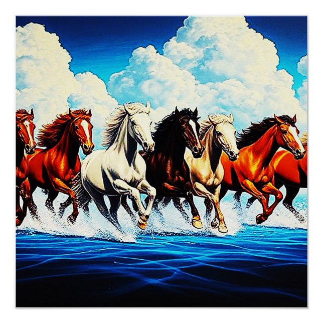 PÓSTER CABALLOS EN CIELO (Anverso)