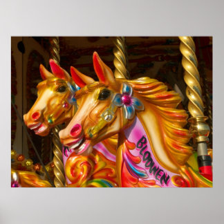 Póster Caballos en curso