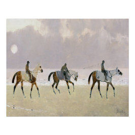Póster Caballos en la playa 1892