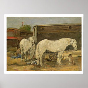 Póster Caballos gitanos, c.1885-90 (aceite sobre lienzo)