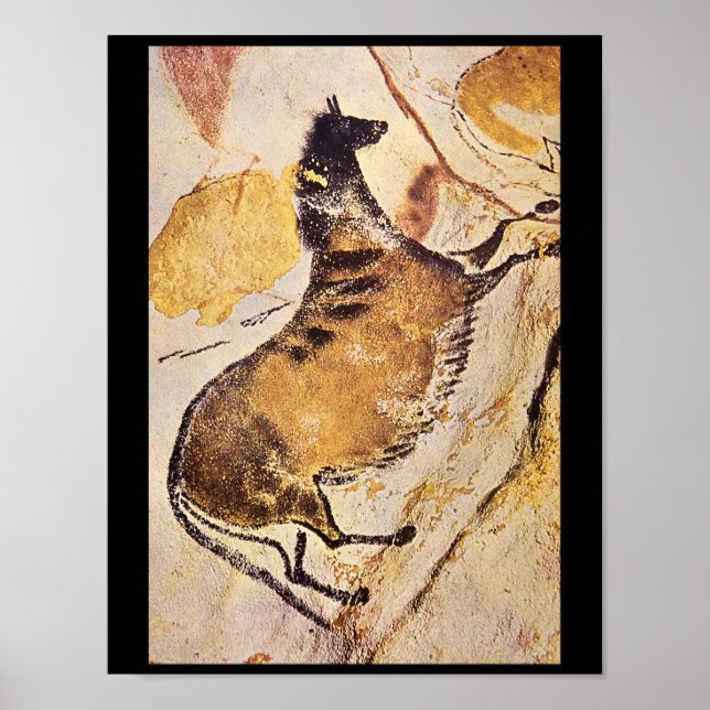 Póster Caballos, Lascaux, Dordogne_Art de la antigüedad (Frente)