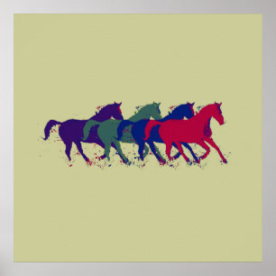 Póster Caballos para paredes