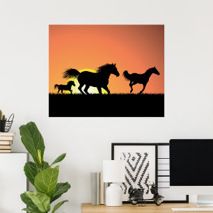 Póster Caballos salvajes