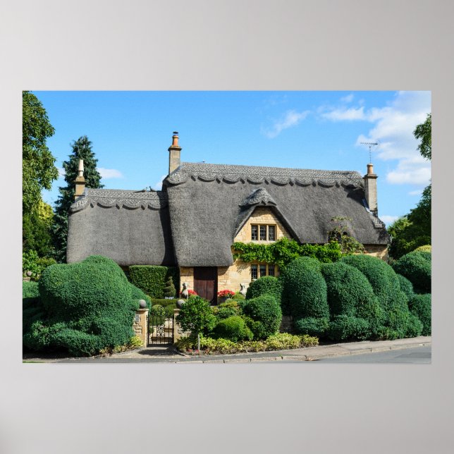 Póster Cabaña con techo de paja en Chipping Campden póste (Frente)