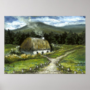 Póster Cabaña de campo de Connemara