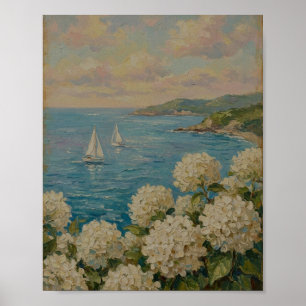 Póster Cabaña de pescador de dunas II Pintura vintage