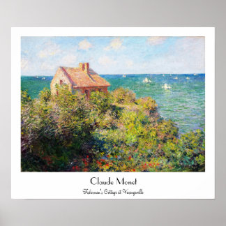 Póster Cabaña de pescadores en Varengeville Claude Monet