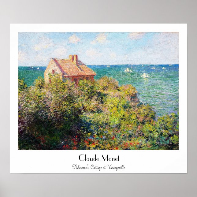 Póster Cabaña de pescadores en Varengeville Claude Monet (Frente)