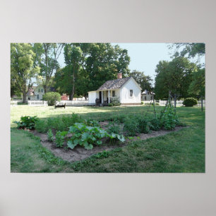 Póster Cabaña del lugar de nacimiento de Herbert Hoover,