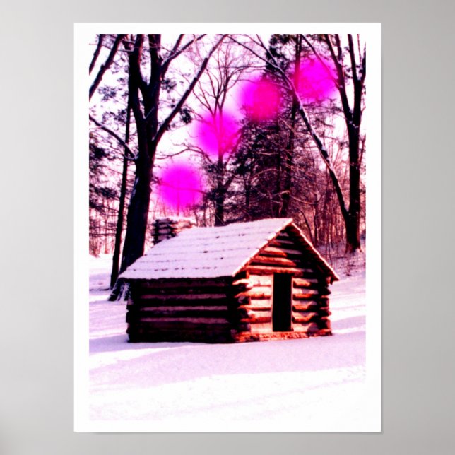 Póster Cabaña en el bosque (Frente)