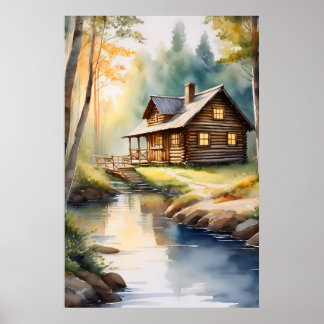 Póster Cabaña en el río 4